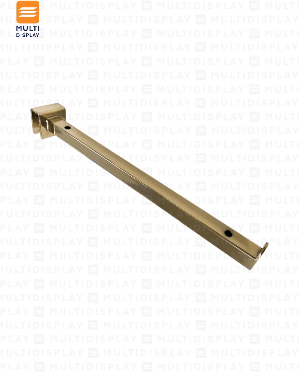 Gancho para Barra de Repisa 30cm Dorado