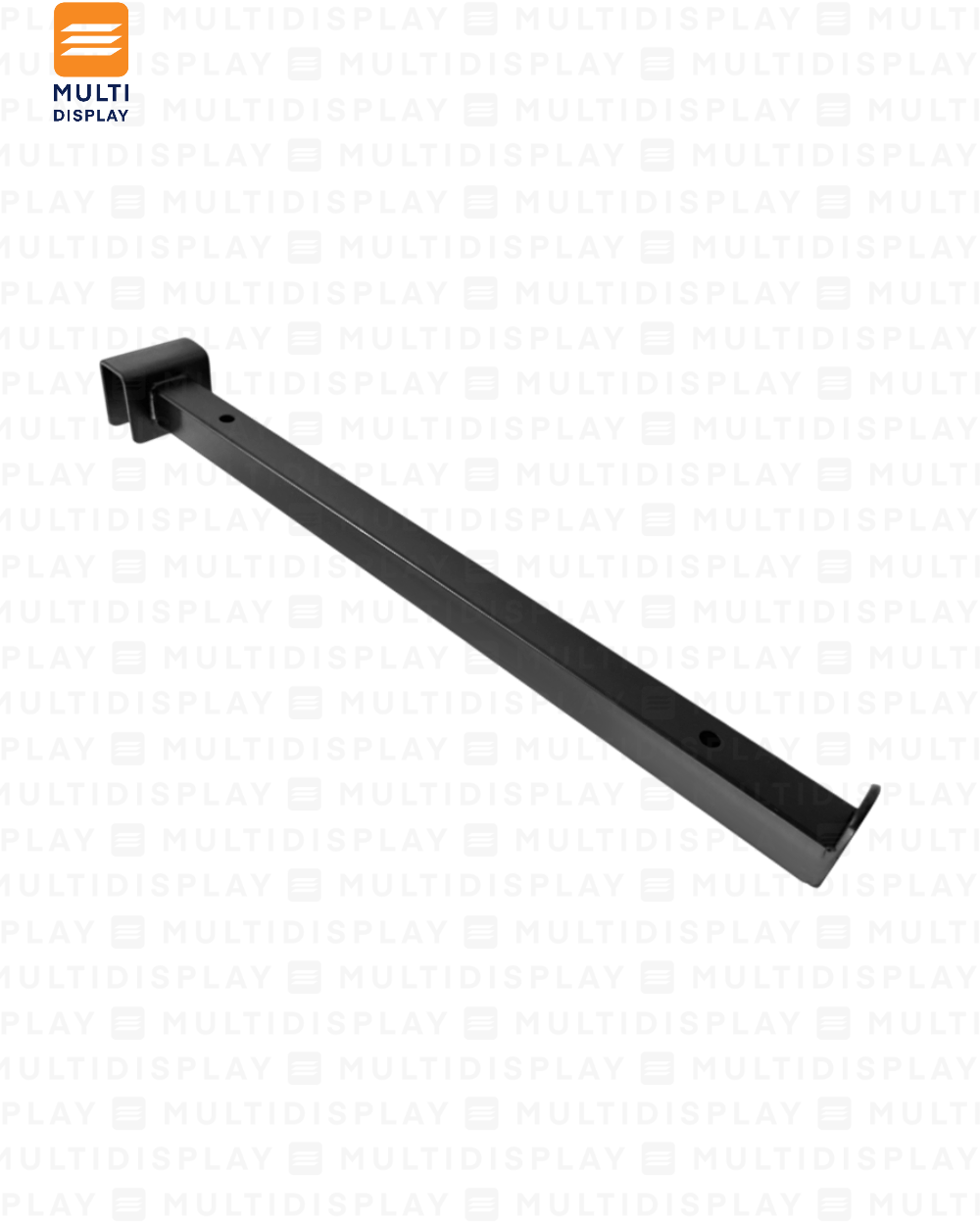 Gancho para Barra de Repisa 30cm Negro