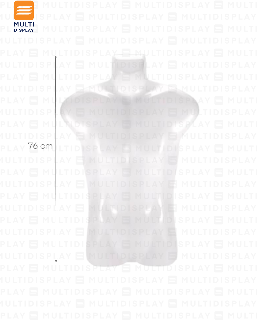 Maniqui Gancho Silueta Torso y Pierna Hombre Blanco