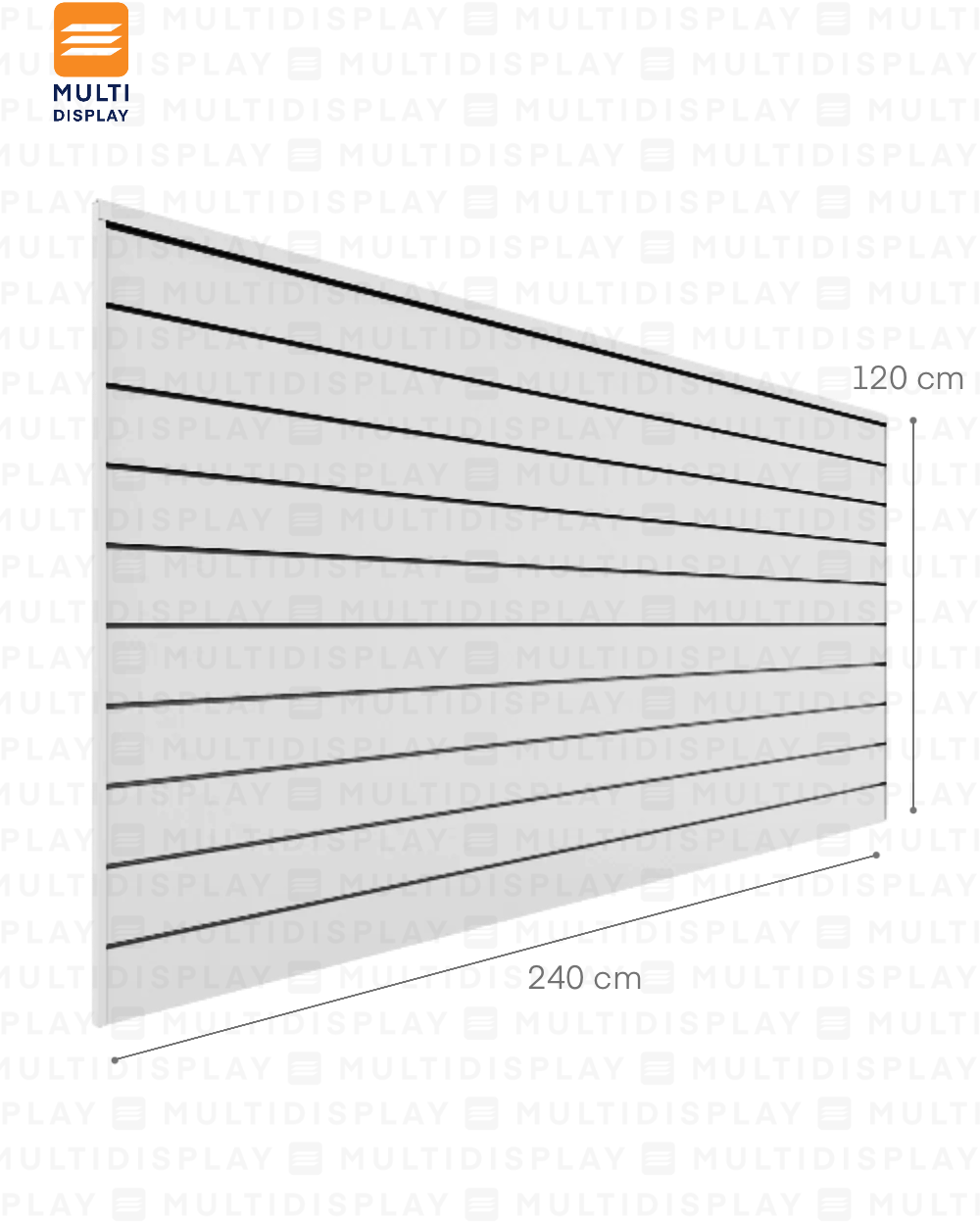 Tabla Acanalada 8x4 Pies Blanco