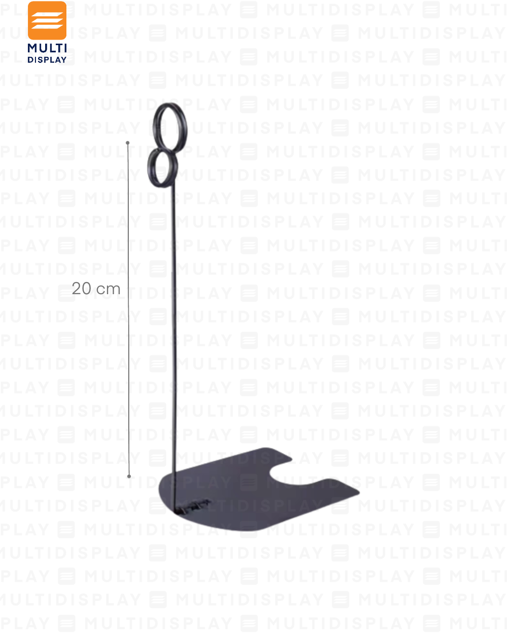 Portabanner Resorte 20cm Negro