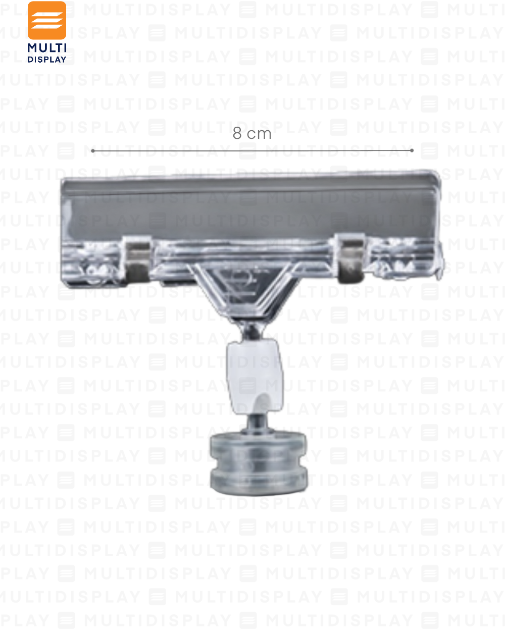 Portabanner Acrilico Base Magneto Transparente