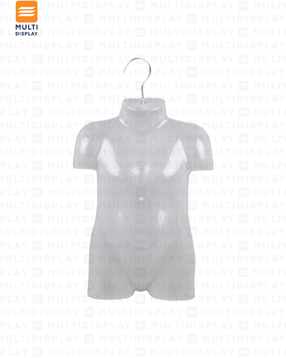 Maniqui Gancho Silueta Torso y Pierna Kid 2 años, clear