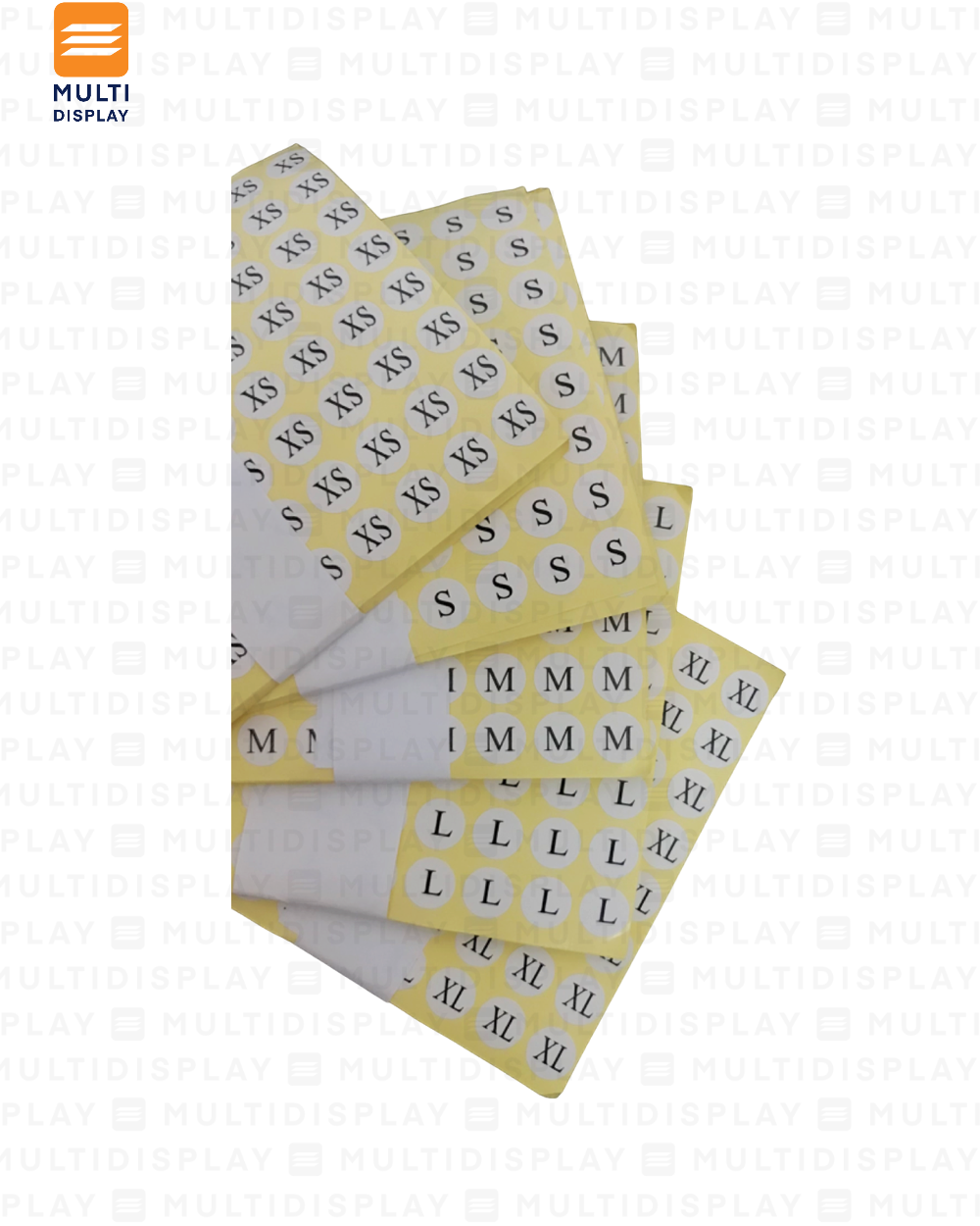 Marcador de Talla Adhesivo para Ropa, Talla L