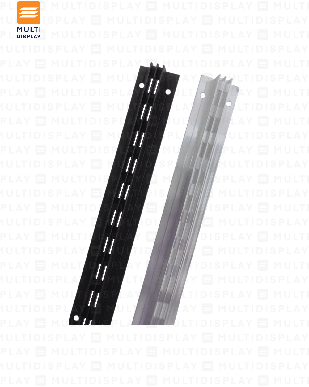 Riel Recesado Doble 2.4m Cromado