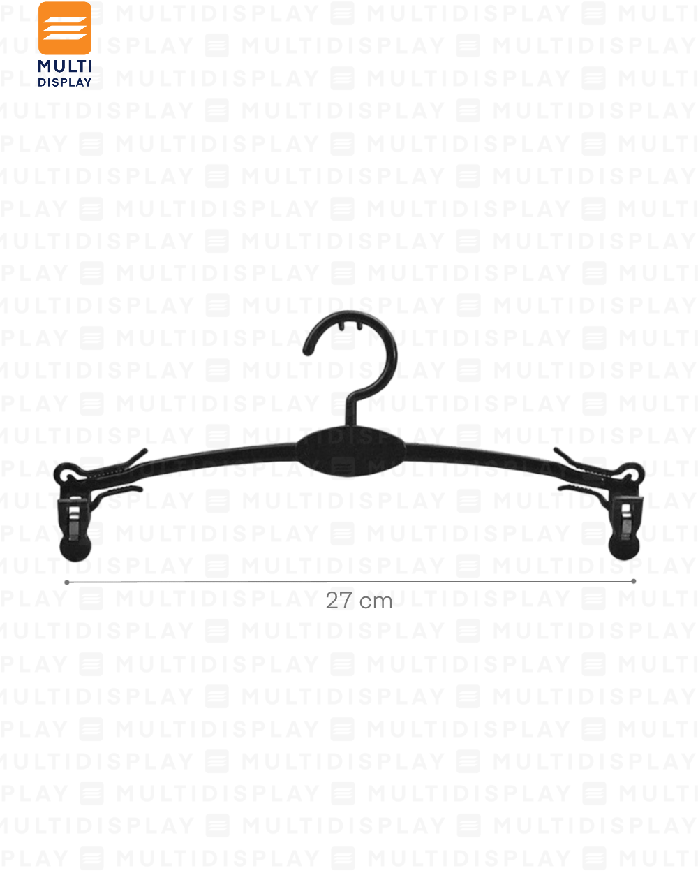 Gancho de Ropa Intima Plastico Negro