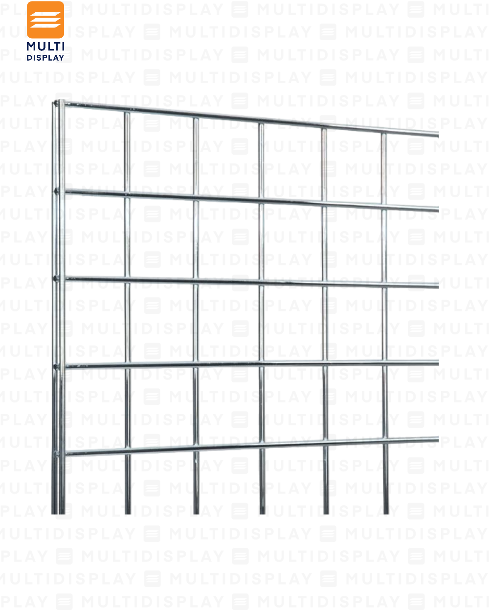 Exhibidor de Malla 60x180cm, Grosor 6mm, Cromado