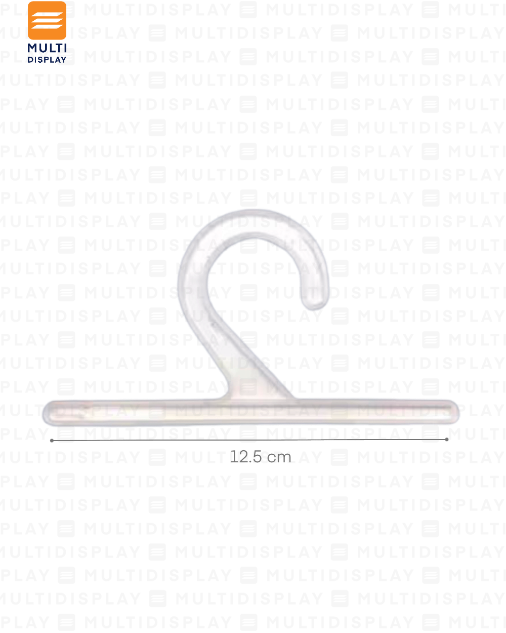 Gancho para Empaque 12.5cm Transparente, Paquete de 100