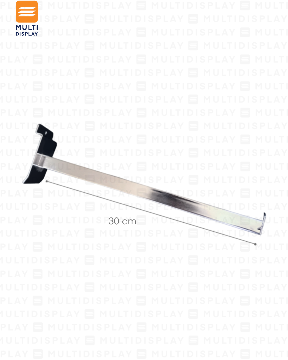 Gancho para Ranurado de Repisa 30cm