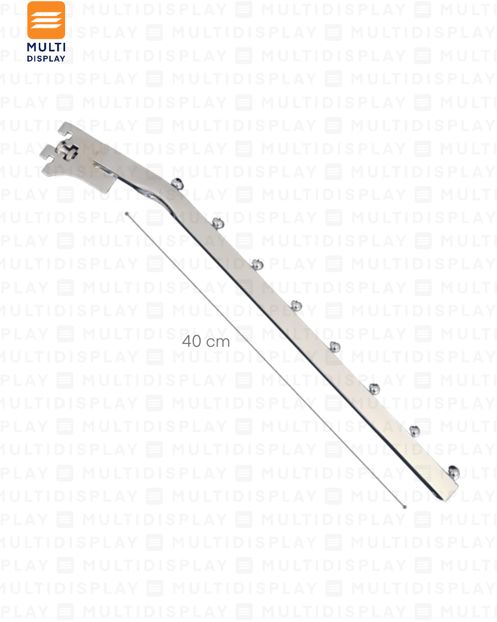 Gancho para Riel Estandar Cascada 40cm
