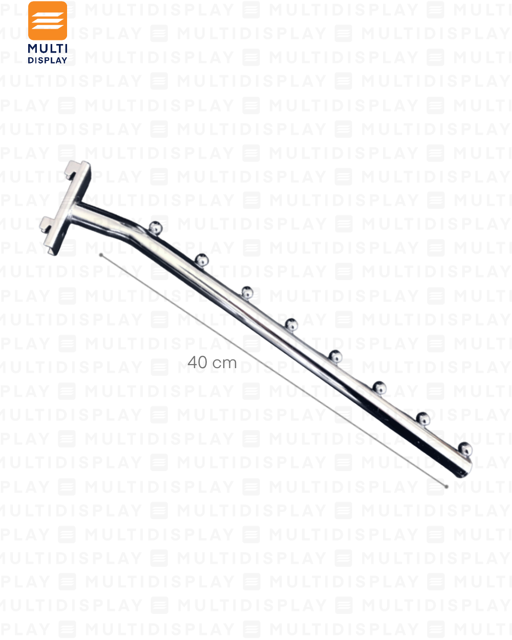 Gancho para Riel Doble Cascada 40cm