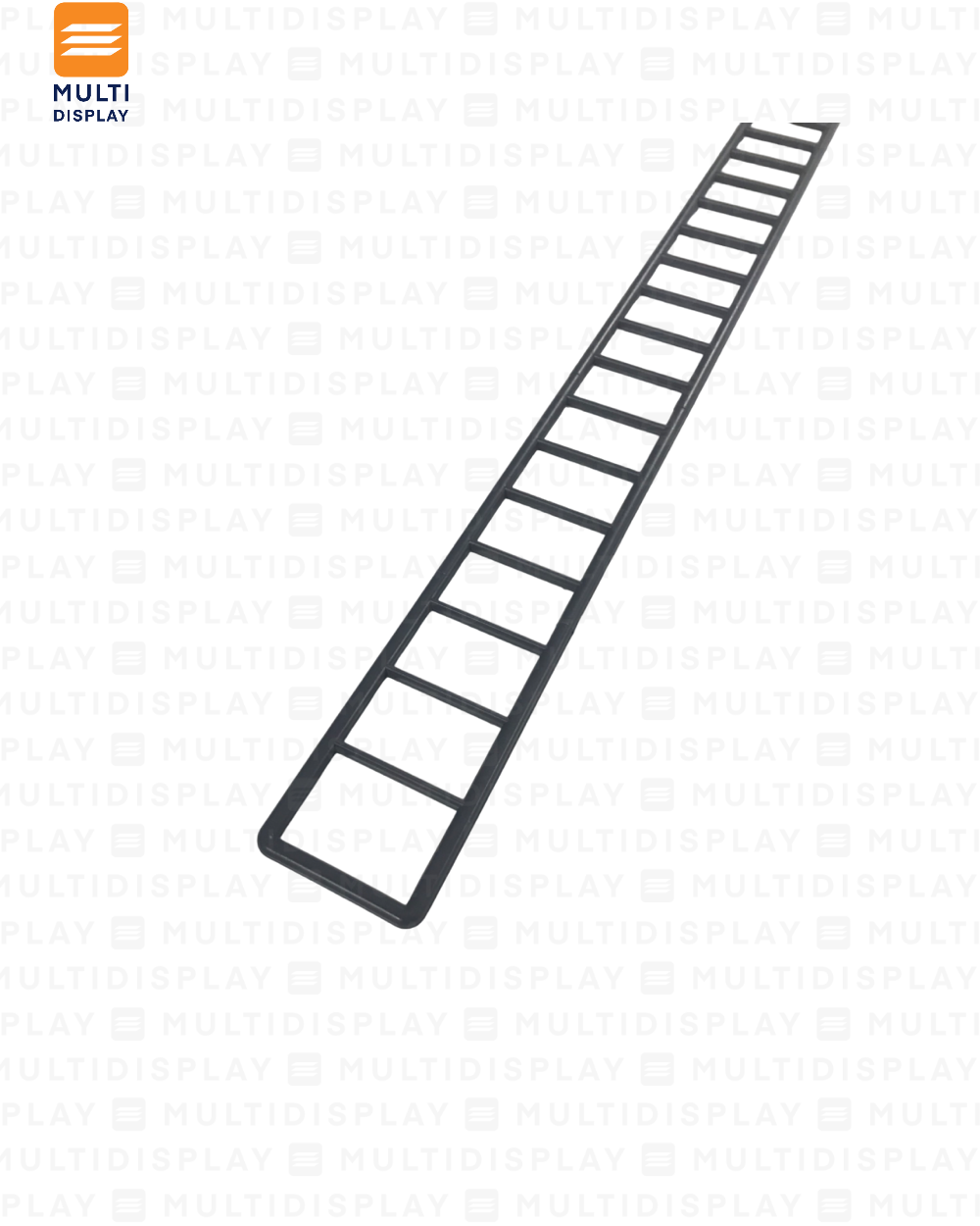 Barandilla Plásticas para Bandejas de Góndolas de 120cm, Gris