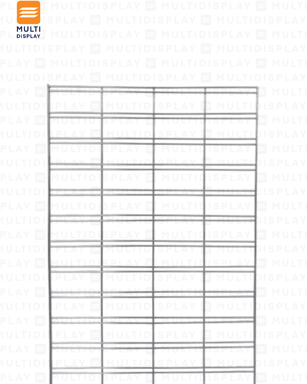 Rejilla con Base 60x60x180cm, Grosor 6mm, Cromado