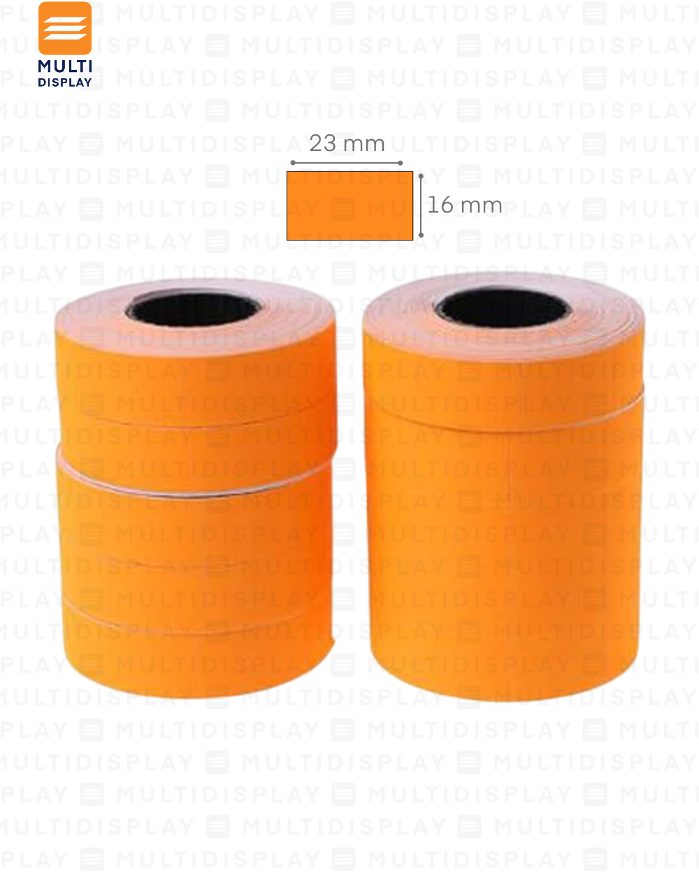 Tiquete 2 Linea Generico Naranja
