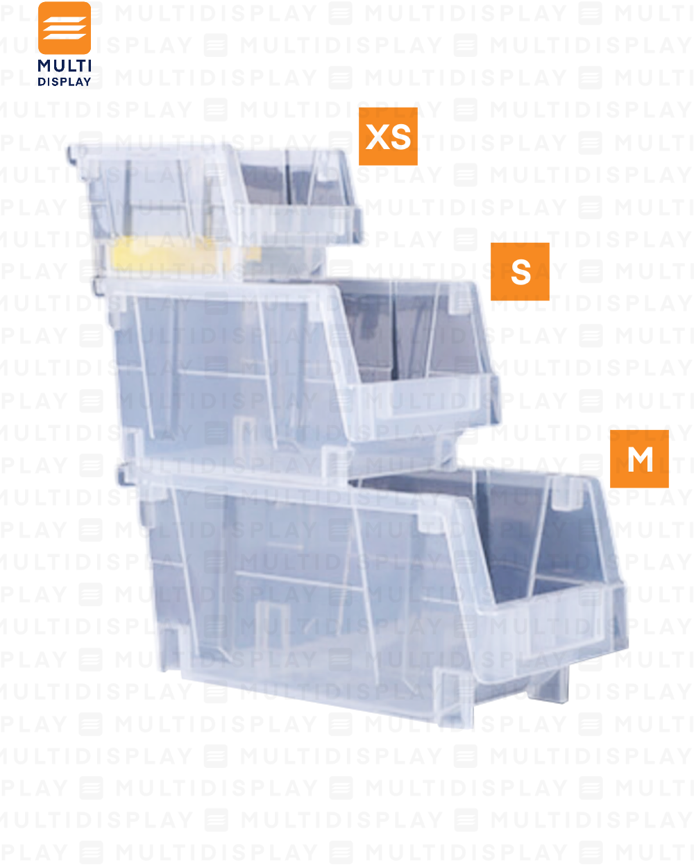Bin Organizador S con Conectores 20x13.1x10.8cm Transparente