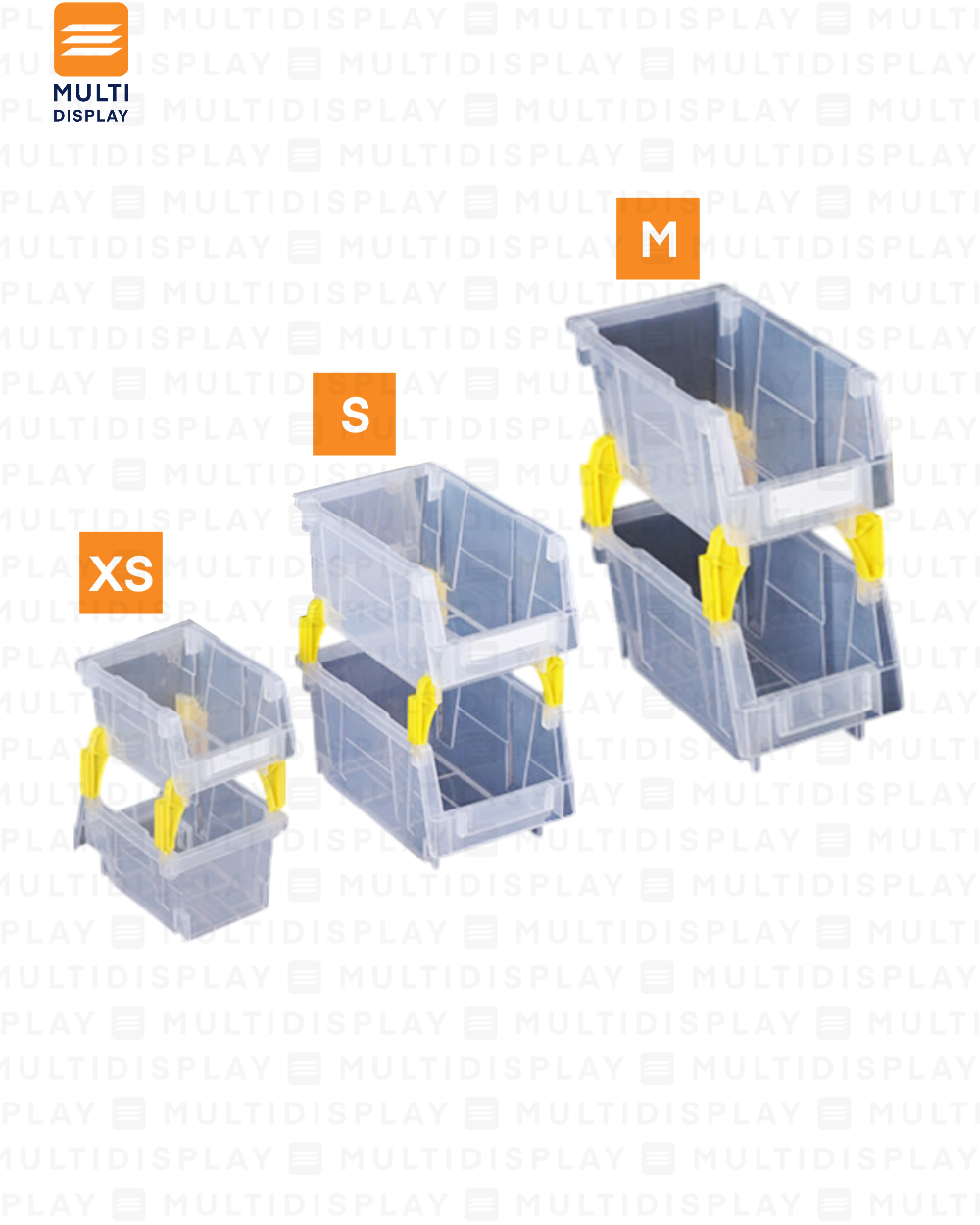 Bin Organizador S con Conectores 20x13.1x10.8cm Transparente