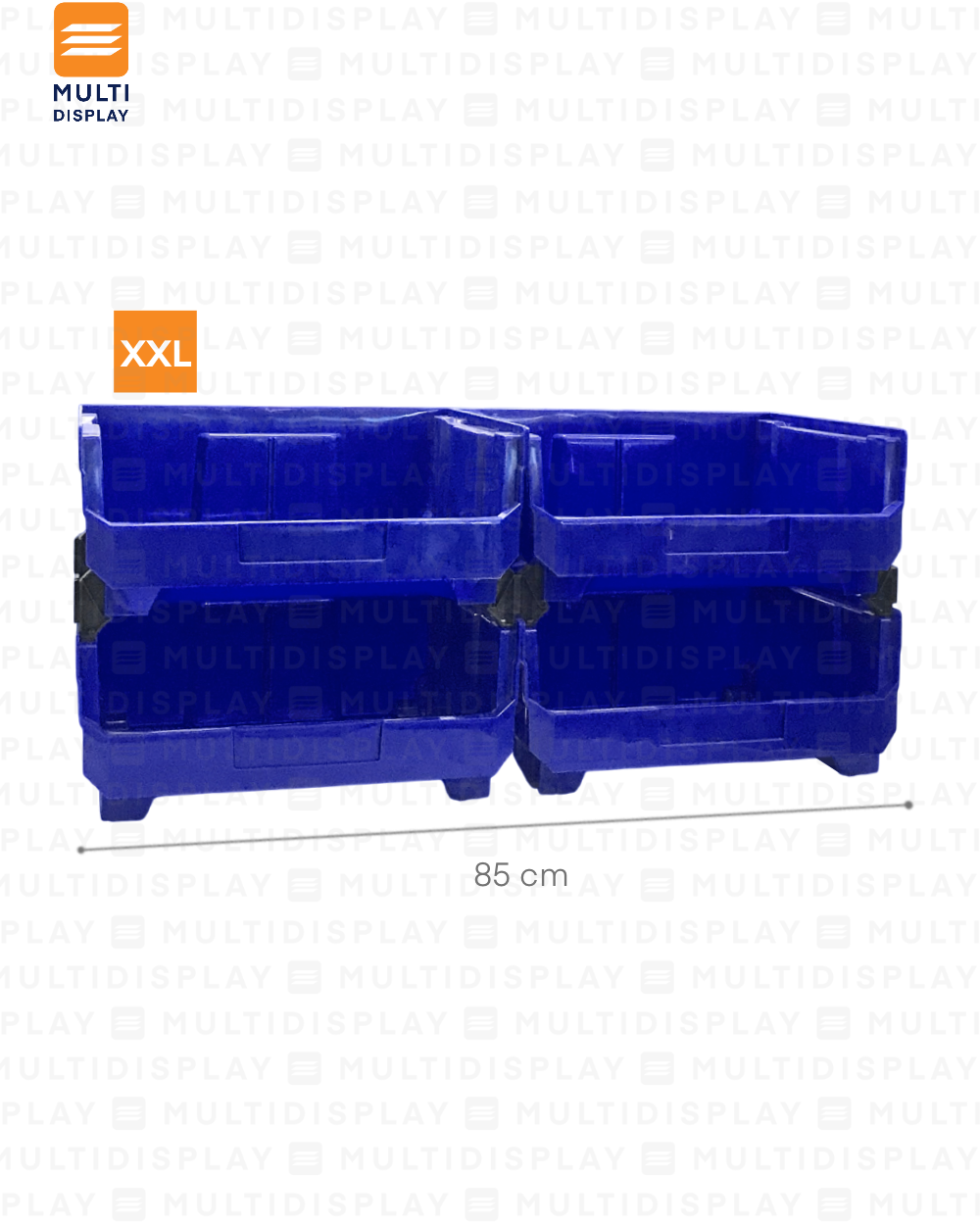 Bin Organizador XXL con Conectores 37.7x42.2x17.8cm Azul
