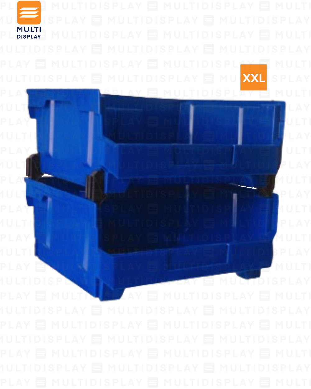 Bin Organizador XXL con Conectores 37.7x42.2x17.8cm Azul