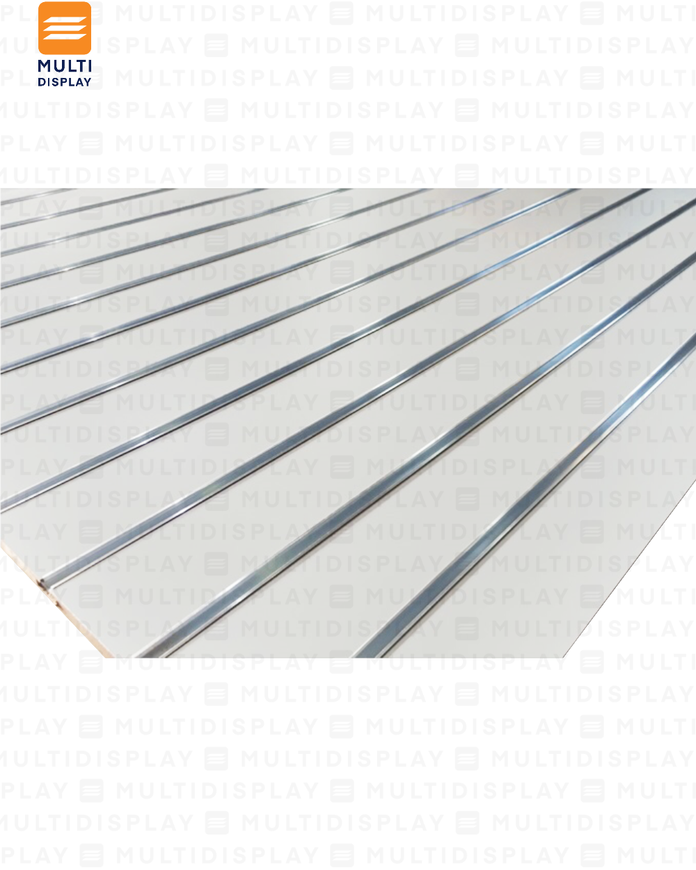 Tabla Acanalada 8x4 Pies con Perfil de Aluminio, blanco