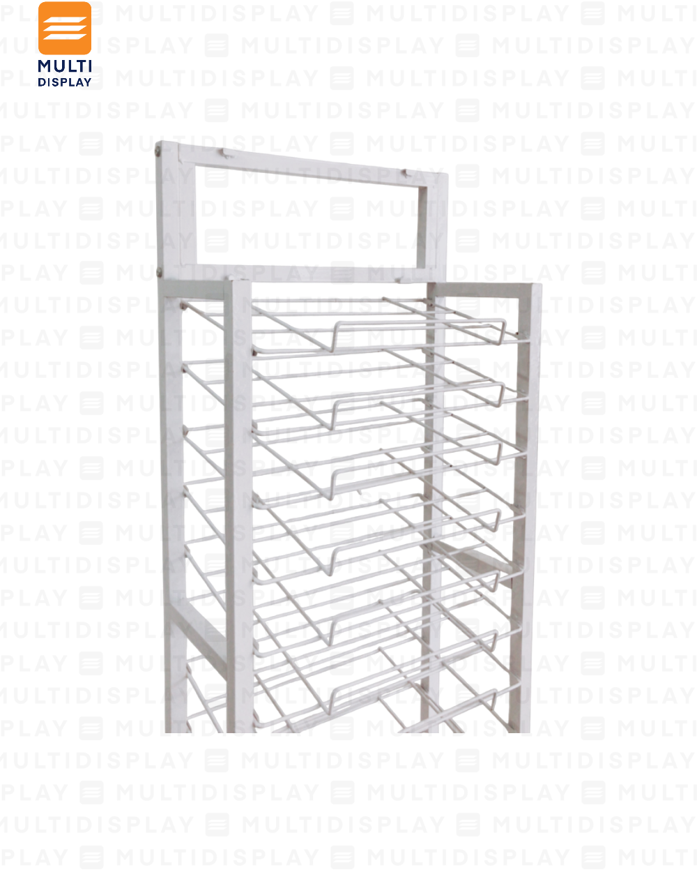 Foami Rack Bajo 14 Niveles 55x30x160cm Blanco