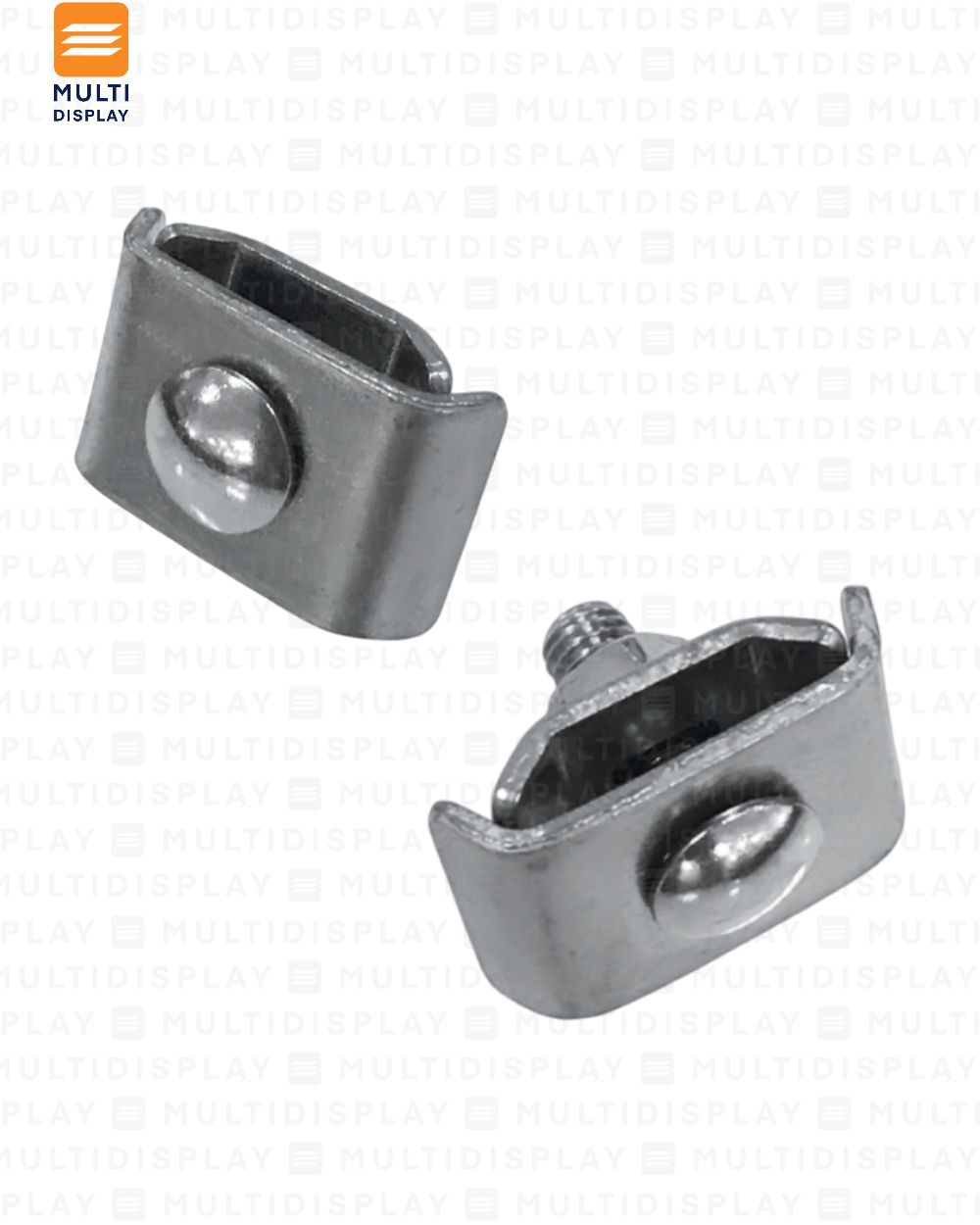 Union para Rejilla 5mm, Acero Inoxidable, Cromado