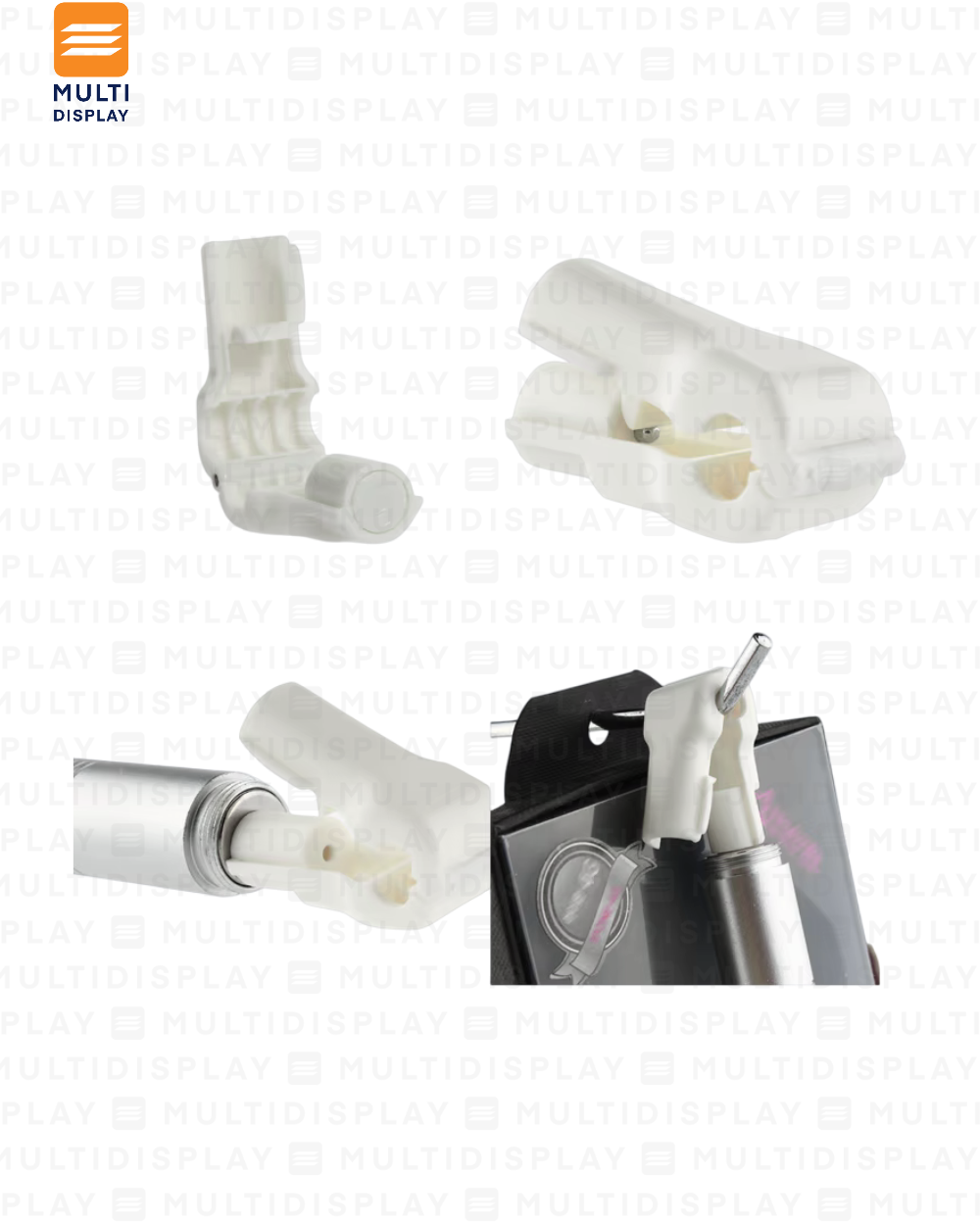 Candado Stoplock para Gancho Metalico 5mm, Blanco