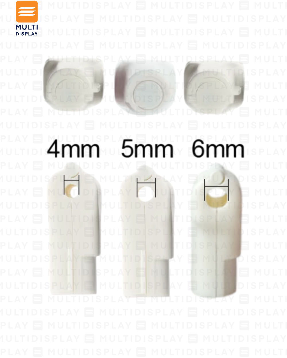 Candado Stoplock para Gancho Metalico 5mm, Blanco