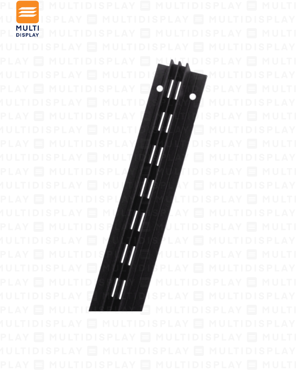 Riel Recesado Doble 2.4m Negro