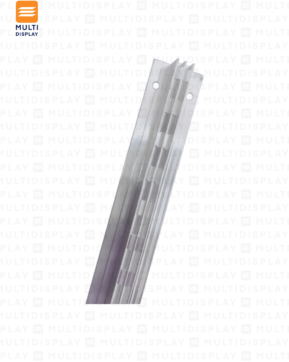 Riel Recesado Doble 2.4m Cromado