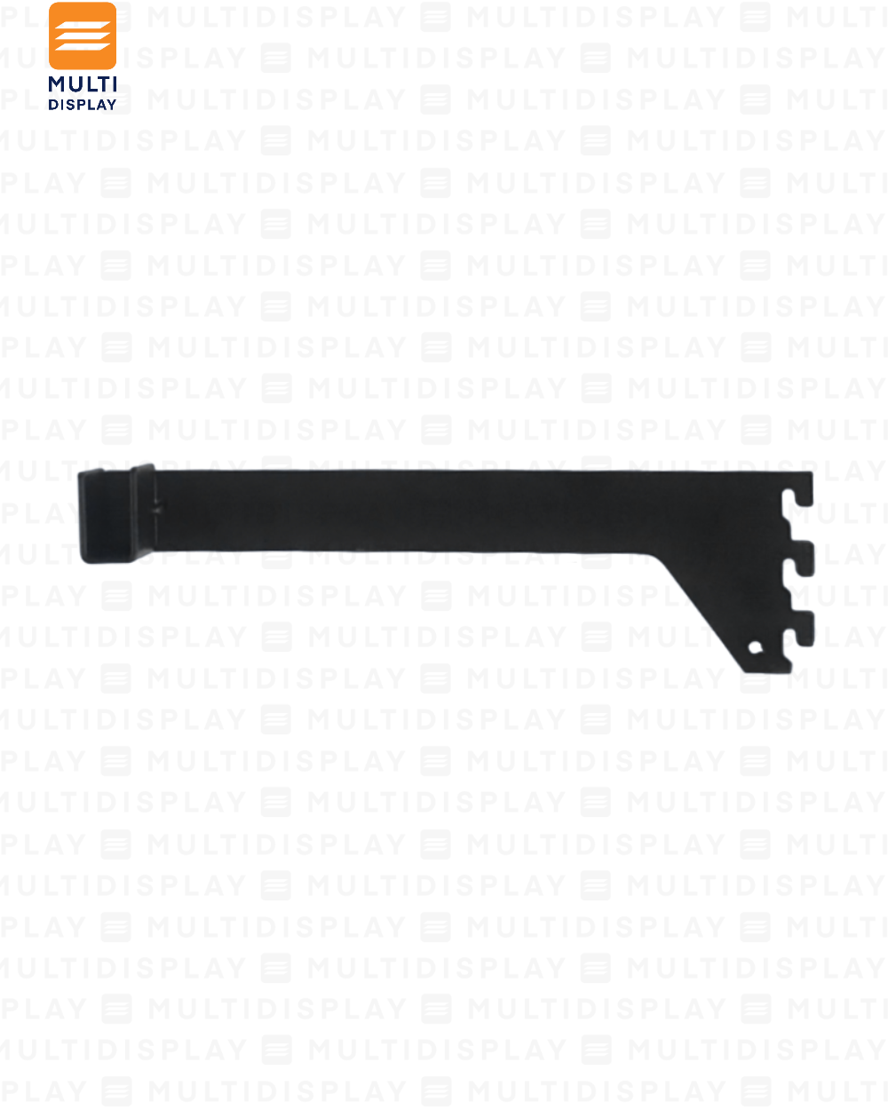 Soporte de Barra para Riel 25cm Negro