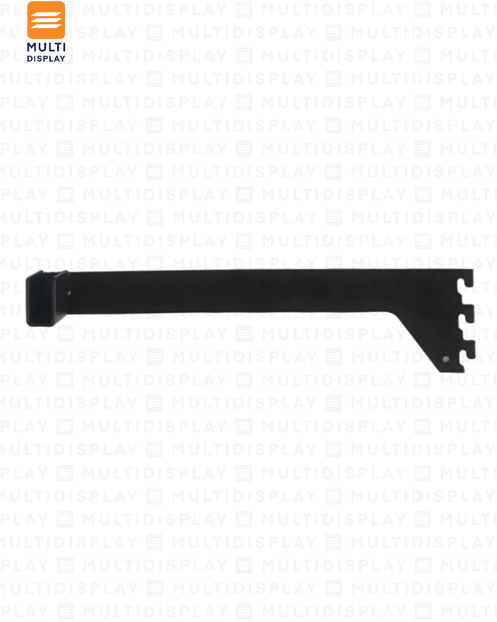 Soporte de Barra para Riel 30cm Negro
