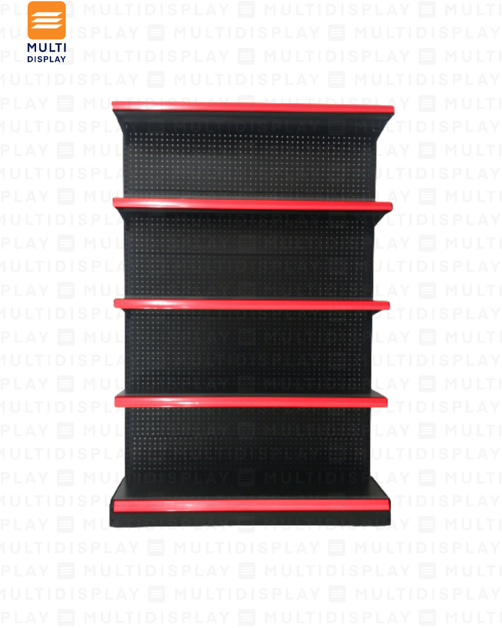 Portaprecio de Góndola 120cm, Rojo