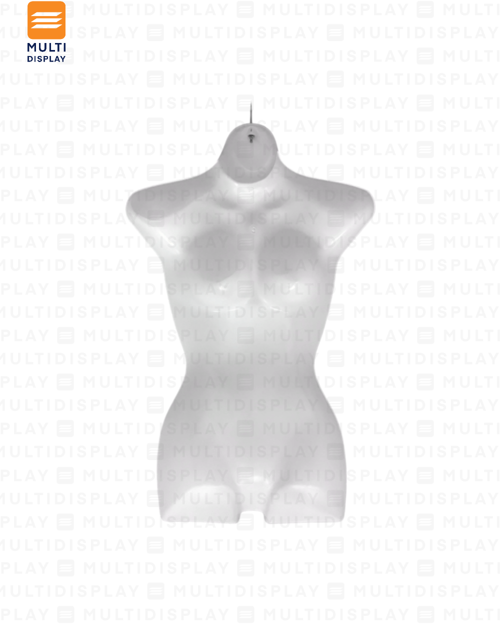 Maniqui Gancho Silueta Torso y Pierna Mujer Blanco