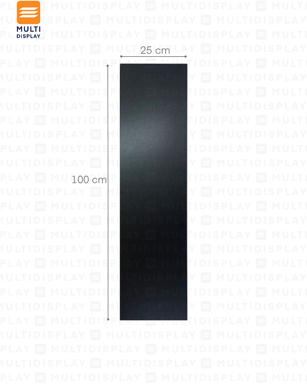 Repisa de Madera, 100x25cm de 16mm Grosor, Negro