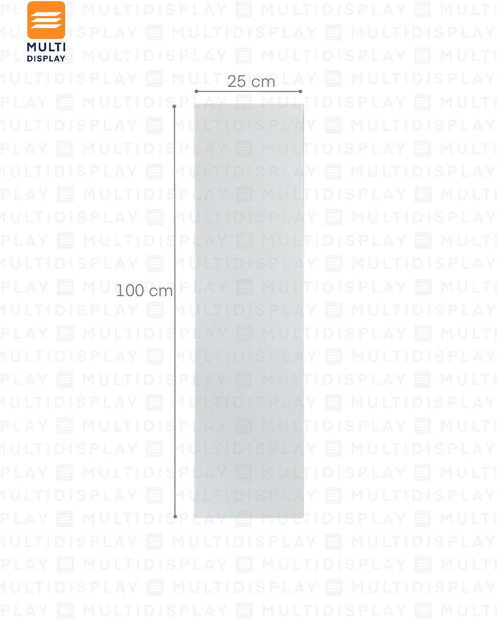 Repisa de Madera, 100x25cm de 16mm Grosor, Blanco
