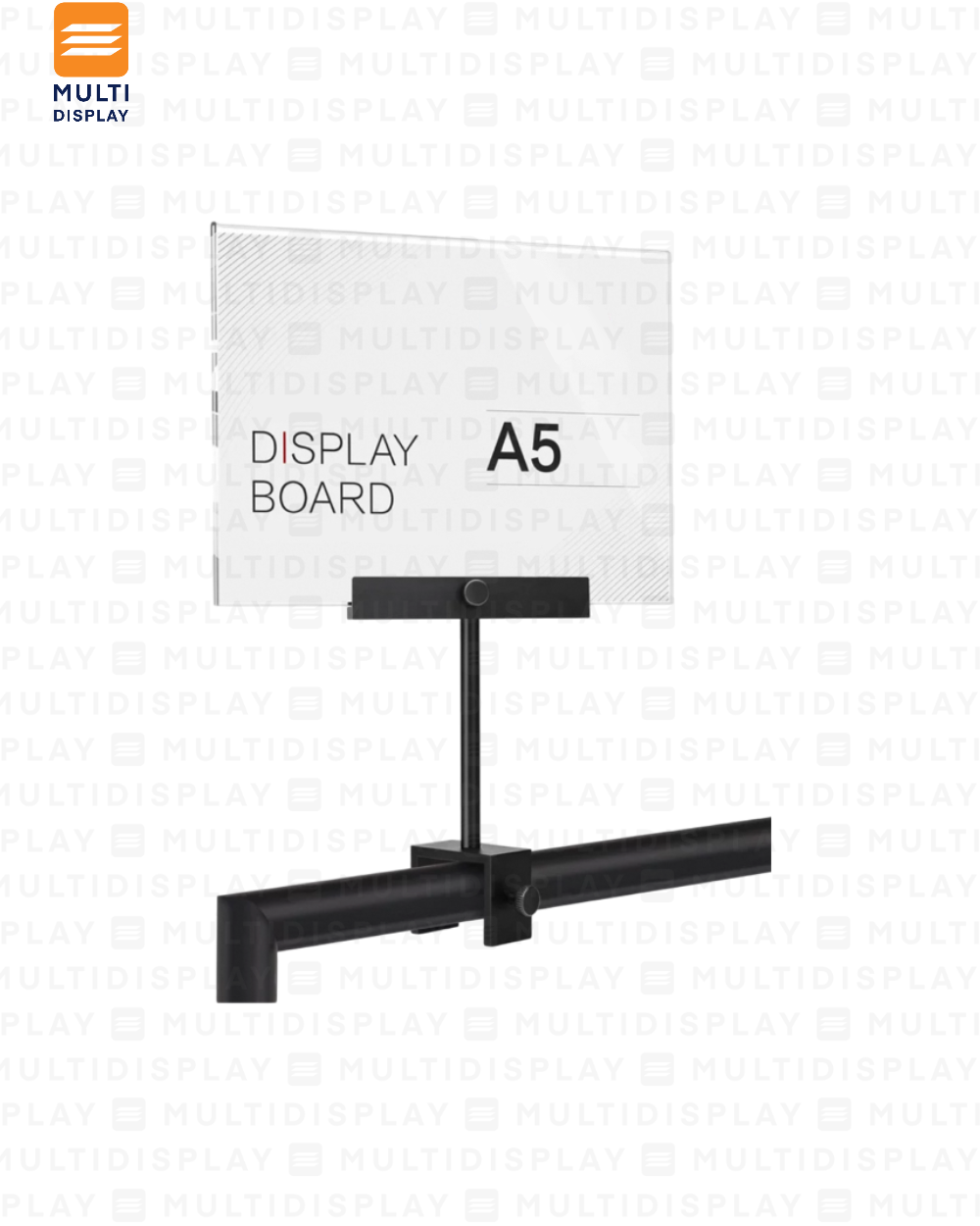 Portabanner A5 Aluminio Base Tornillo Negro