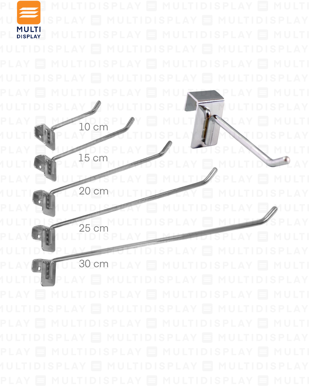 Gancho para Barra Sencillo 15cm