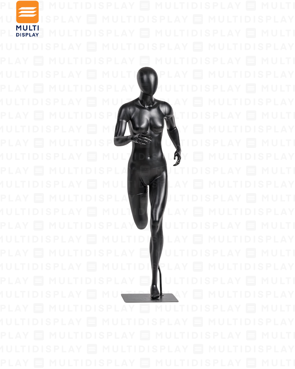 Maniqui Completo Mujer Deportivo, Pose Corriendo, Negro