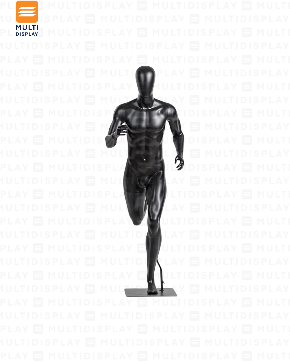 Maniqui Completo Hombre Deportivo, Pose Corriendo, Negro