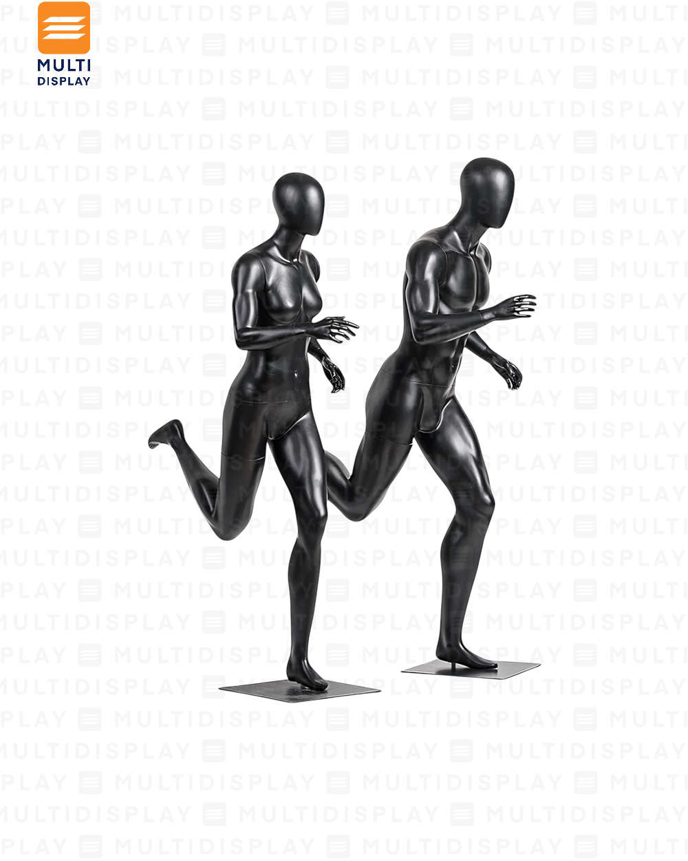 Maniqui Completo Mujer Deportivo, Pose Corriendo, Negro
