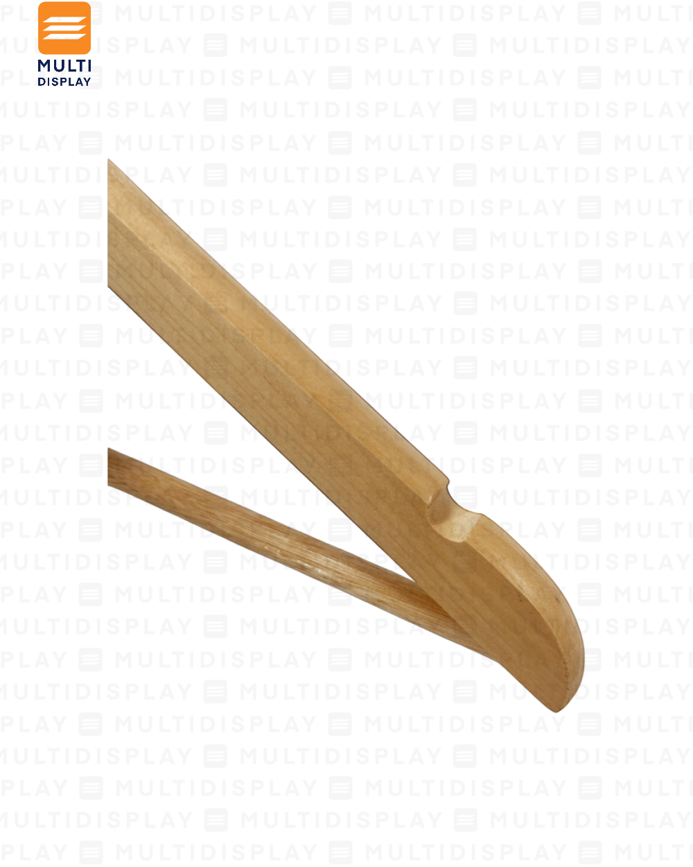 Gancho de Ropa Conjunto Madera 44x1.2cm Madera Clara