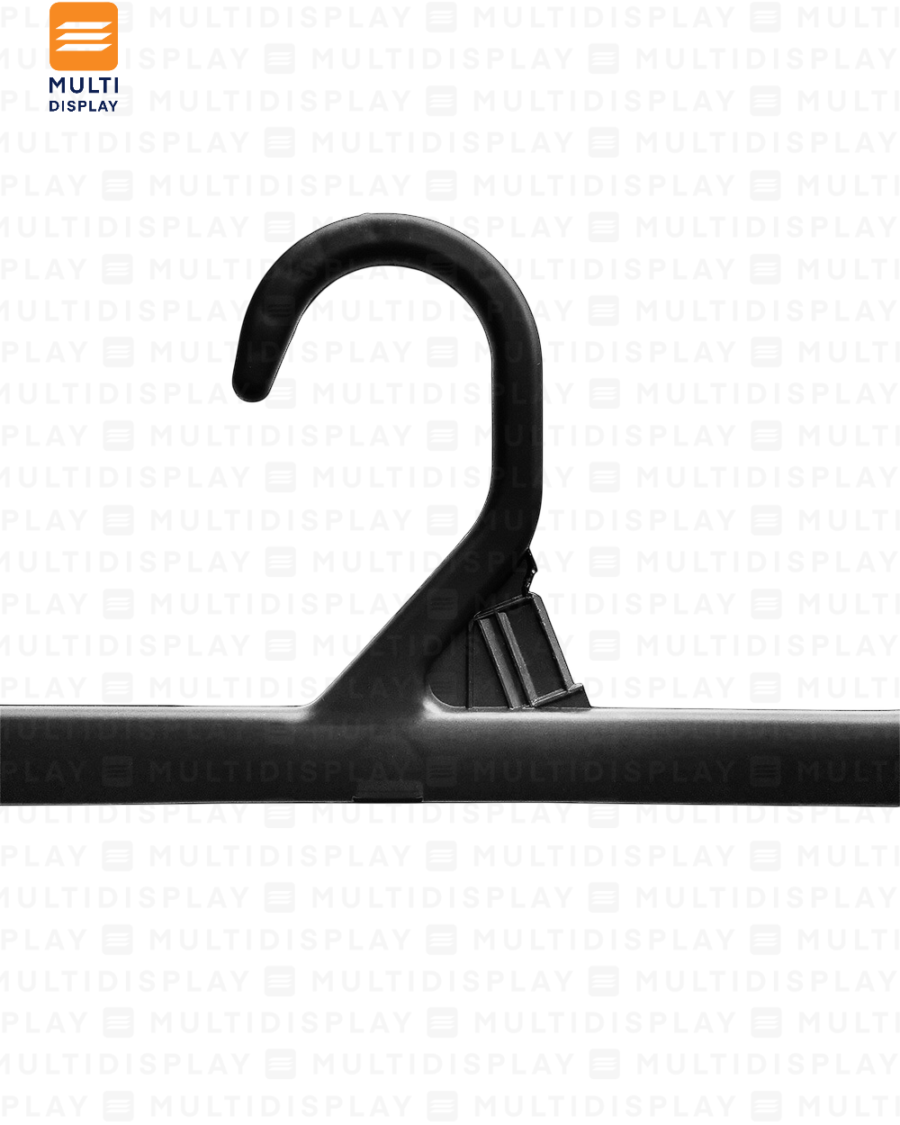 Gancho de Ropa Pantalon Plastico Basico 30cm Negro