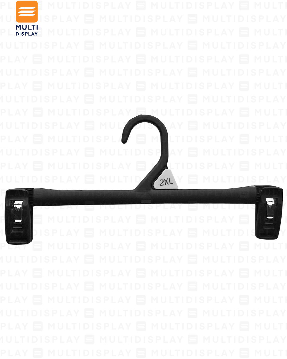 Gancho de Ropa Pantalon Plastico Basico 30cm Negro