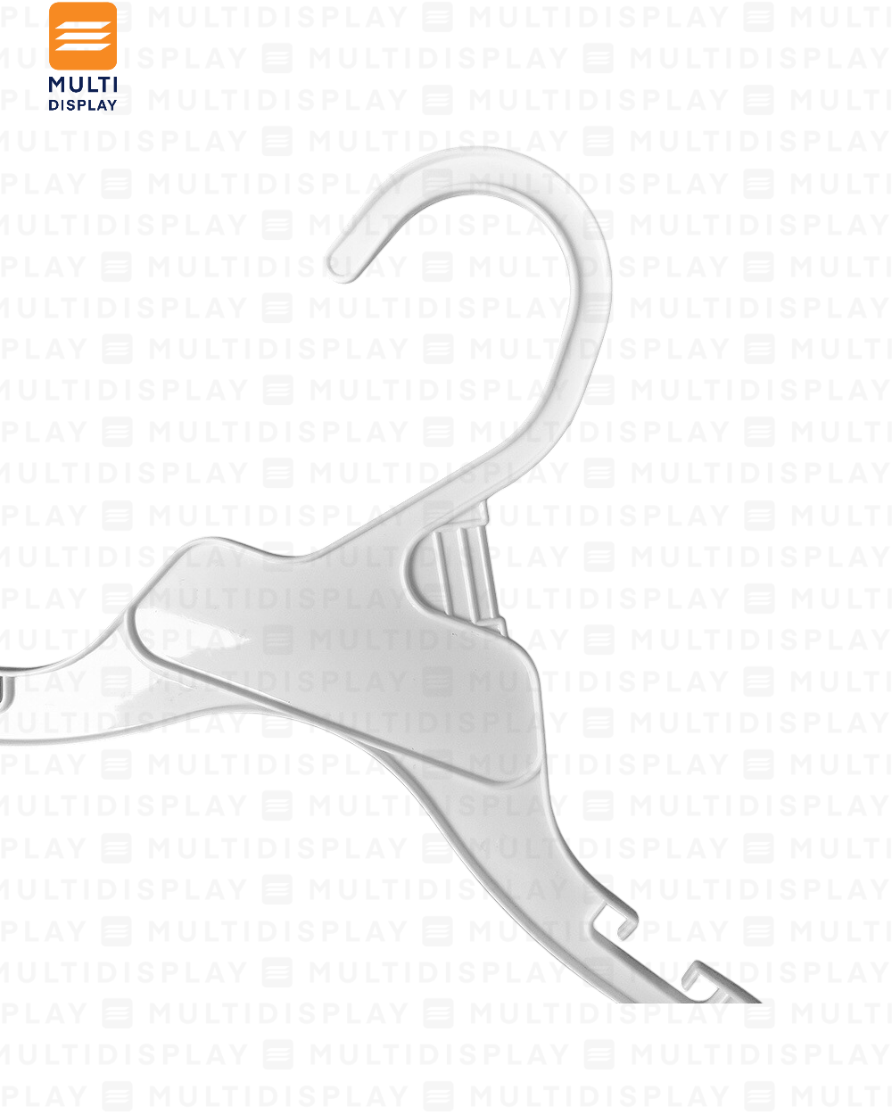 Gancho de Ropa Top Plastico Basico Infantil 25.5cm Blanco