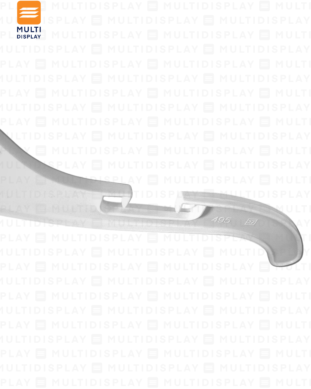 Gancho de Ropa Top Plastico Basico Infantil 25.5cm Blanco