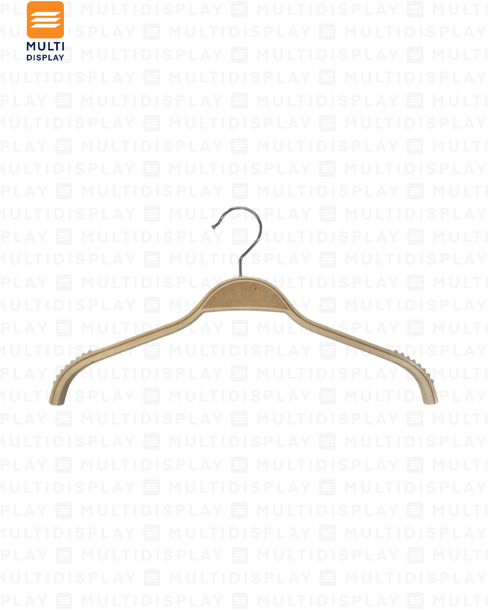 Gancho de Ropa Top Madera Basico 38x1.2cm Madera Dos Tonos