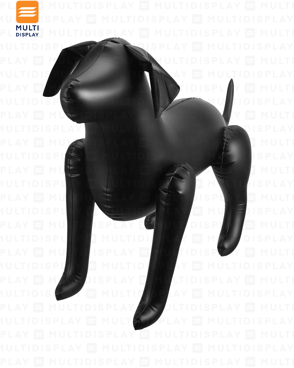 Maniqui Mascota Inflable Perro, Negro