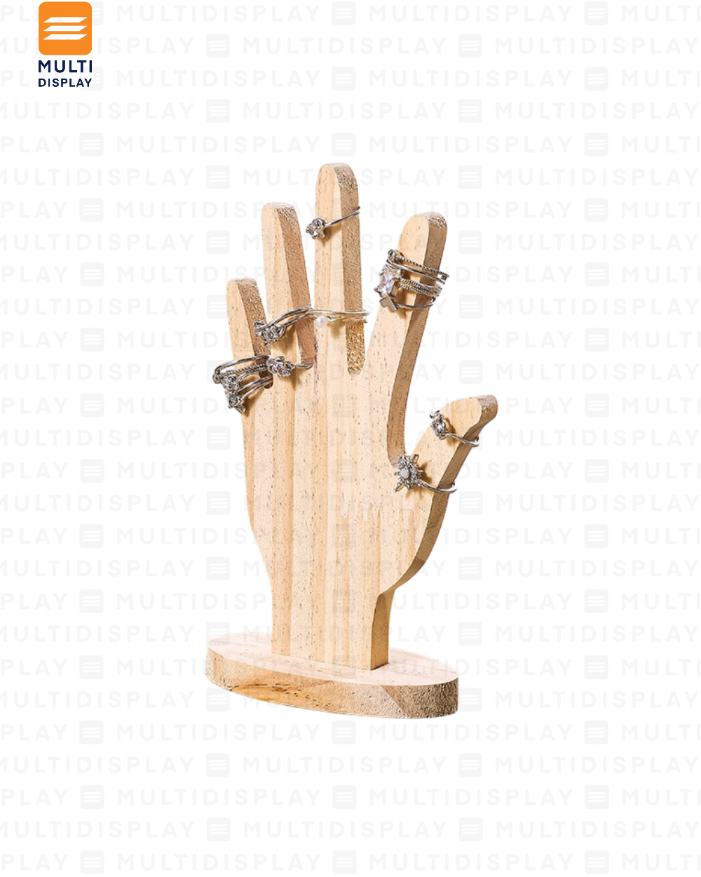 Exhibidor de Anillo Mano Madera, Madera