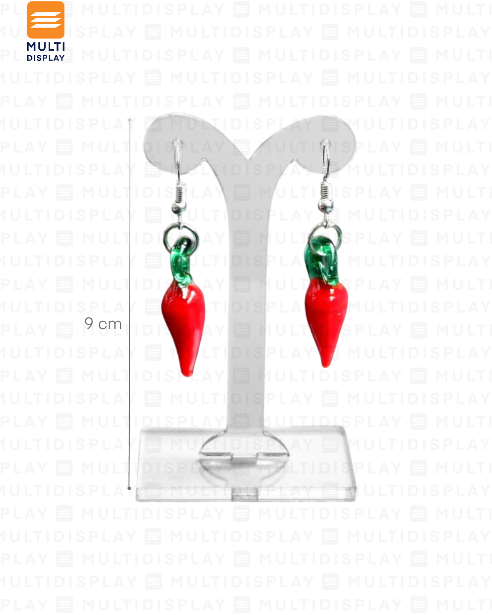 Exhibidor de Arete T Acrilico Mini, Transparente