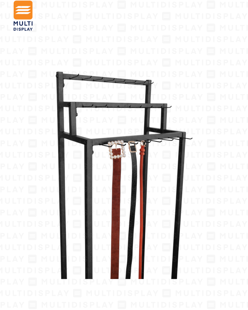 Exhibidor de Correa 60x40x150cm Negro